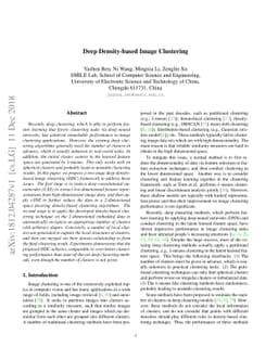 Deep Density-based Image Clustering