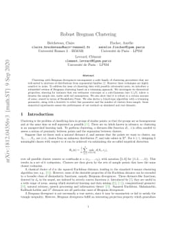 Robust Bregman Clustering