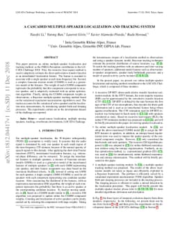 A cascaded multiple-speaker localization and tracking system