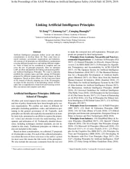 Linking Artificial Intelligence Principles