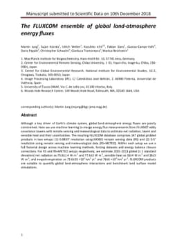 The FLUXCOM ensemble of global land-atmosphere energy fluxes