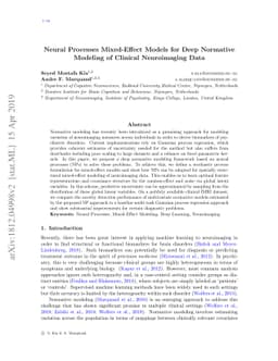 Neural Processes Mixed-Effect Models for Deep Normative Modeling of
  Clinical Neuroimaging Data