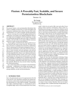 Fission: A Provably Fast, Scalable, and Secure Permissionless Blockchain