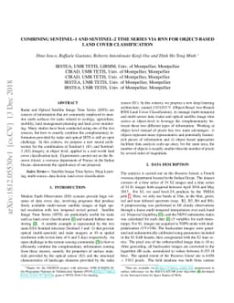 Combining Sentinel-1 and Sentinel-2 Time Series via RNN for object-based
  land cover classification