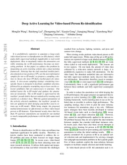 Deep Active Learning for Video-based Person Re-identification