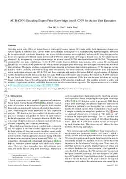 AU R-CNN: Encoding Expert Prior Knowledge into R-CNN for Action Unit
  Detection
