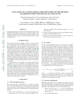 Evaluation of an open-source implementation of the SRP-PHAT algorithm
  within the 2018 LOCATA challenge
