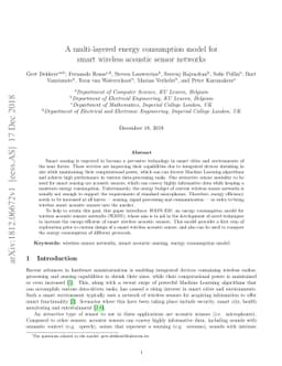 A multi-layered energy consumption model for smart wireless acoustic
  sensor networks