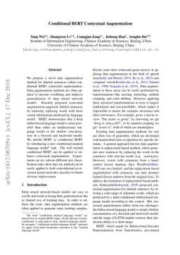Conditional BERT Contextual Augmentation