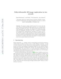 Fully-deformable 3D image registration in two seconds