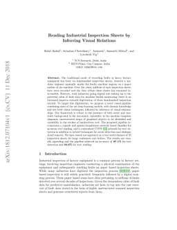 Reading Industrial Inspection Sheets by Inferring Visual Relations