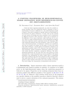 A Unifying Framework of High-Dimensional Sparse Estimation with
  Difference-of-Convex (DC) Regularizations
