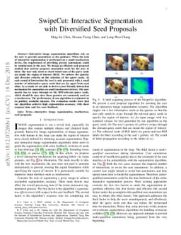 SwipeCut: Interactive Segmentation with Diversified Seed Proposals