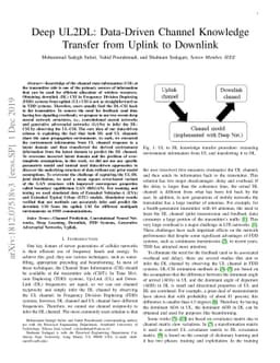 Deep UL2DL: Channel Knowledge Transfer from Uplink to Downlink