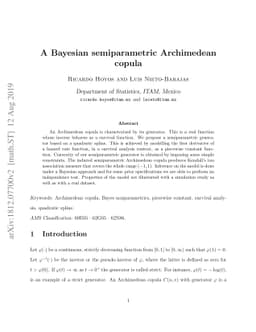 A Bayesian semiparametric Archimedean copula