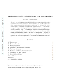 Spectral Inference under Complex Temporal Dynamics