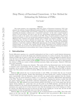 Deep Theory of Functional Connections: A New Method for Estimating the
  Solutions of PDEs