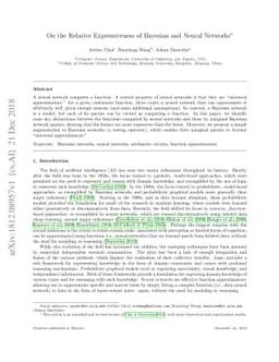 On the Relative Expressiveness of Bayesian and Neural Networks