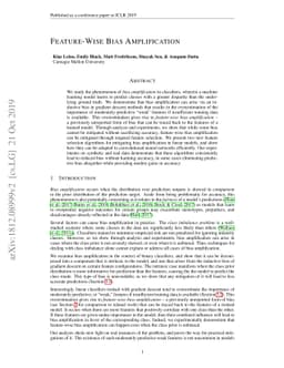 Feature-Wise Bias Amplification
