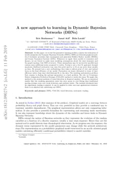 A new approach to learning in Dynamic Bayesian Networks (DBNs)