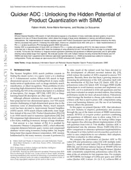 Quicker ADC : Unlocking the hidden potential of Product Quantization
  with SIMD