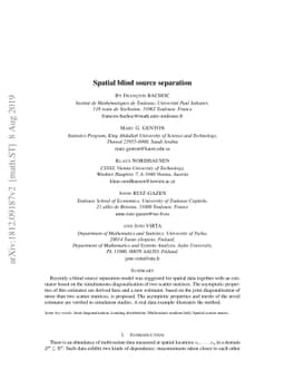 Spatial Blind Source Separation
