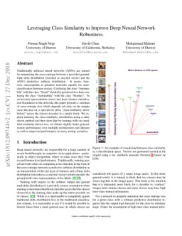 Leveraging Class Similarity to Improve Deep Neural Network Robustness