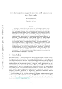 Deep learning electromagnetic inversion with convolutional neural
  networks