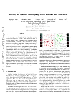 Learning Not to Learn: Training Deep Neural Networks with Biased Data