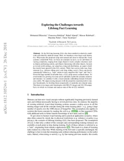 Exploring the Challenges towards Lifelong Fact Learning
