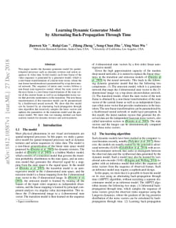 Learning Dynamic Generator Model by Alternating Back-Propagation Through
  Time