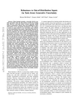 Robustness to Out-of-Distribution Inputs via Task-Aware Generative
  Uncertainty