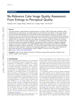 No-Reference Color Image Quality Assessment: From Entropy to Perceptual
  Quality