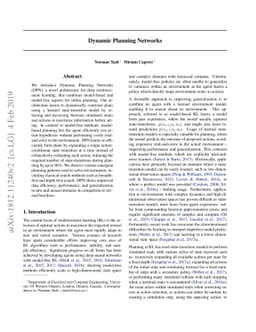 Dynamic Planning Networks