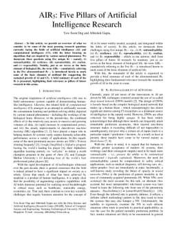 AIR5: Five Pillars of Artificial Intelligence Research