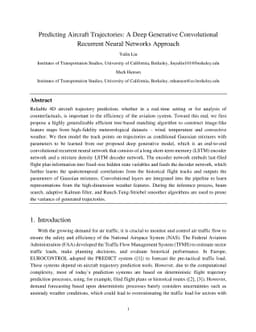 Predicting Aircraft Trajectories: A Deep Generative Convolutional
  Recurrent Neural Networks Approach