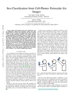Sex-Classification from Cell-Phones Periocular Iris Images