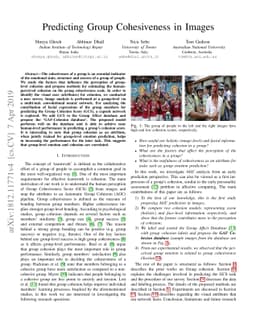 Predicting Group Cohesiveness in Images