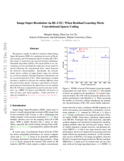 Image Super-Resolution via RL-CSC: When Residual Learning Meets
  Convolutional Sparse Coding