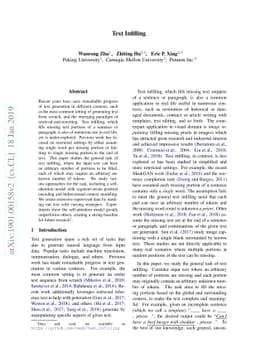 Text Infilling