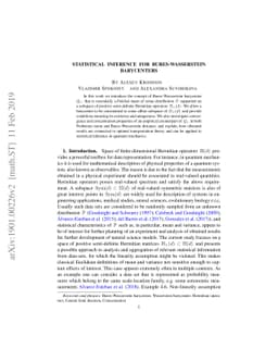 Statistical inference for Bures-Wasserstein barycenters