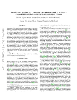 Improved Hyperspectral Unmixing With Endmember Variability Parametrized
  Using an Interpolated Scaling Tensor