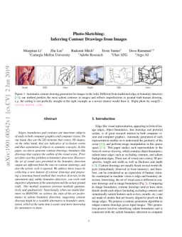 Photo-Sketching: Inferring Contour Drawings from Images