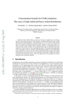 Concentration bounds for CVaR estimation: The cases of light-tailed and
  heavy-tailed distributions