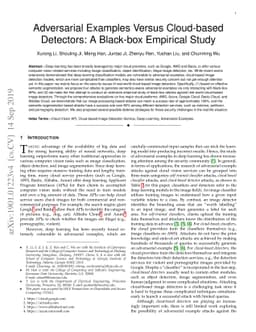 Adversarial Examples Versus Cloud-based Detectors: A Black-box Empirical
  Study