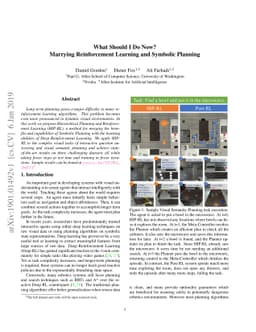 What Should I Do Now? Marrying Reinforcement Learning and Symbolic
  Planning