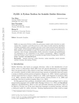 PyOD: A Python Toolbox for Scalable Outlier Detection
