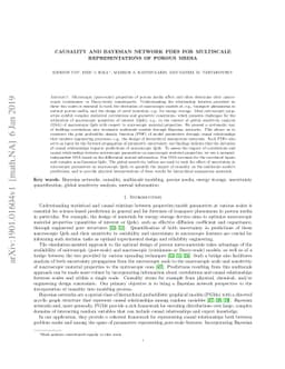 Causality and Bayesian network PDEs for multiscale representations of
  porous media