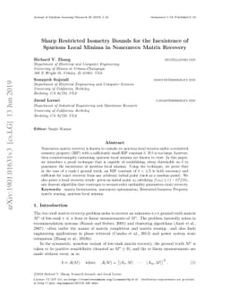 Sharp Restricted Isometry Bounds for the Inexistence of Spurious Local
  Minima in Nonconvex Matrix Recovery