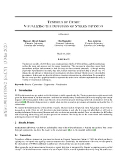 Tendrils of Crime: Visualizing the Diffusion of Stolen Bitcoins